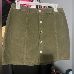 Corduroy mini skirt